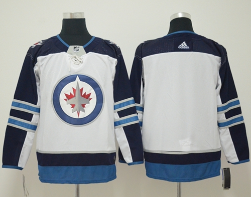 Adidas Men Winnipeg  Jets Blank White Road Authentic Stitched NHL Jersey->winnipeg jets->NHL Jersey
